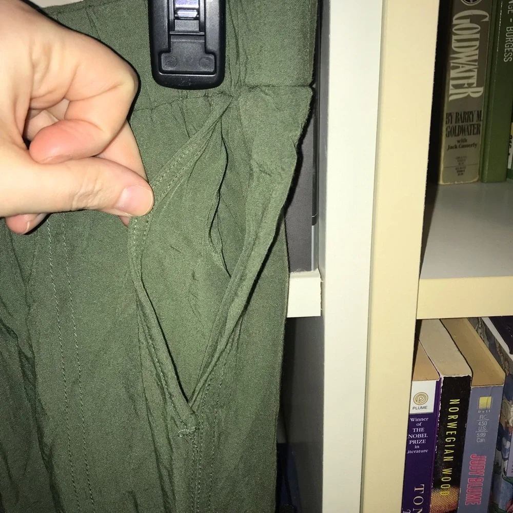 Madewell Army Green Pull On Jogger Pants - Picture 4 of 9